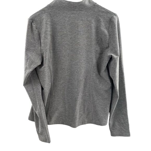 Beyond Yoga Size L Full Zip Sweatshirt Gray Super Soft Loungewear‎ Basic Comfy - Picture 8 of 9
